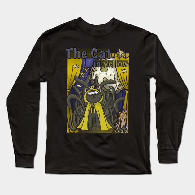 The king in yellow cat version Long Sleeve T-Shirt by Ann seed